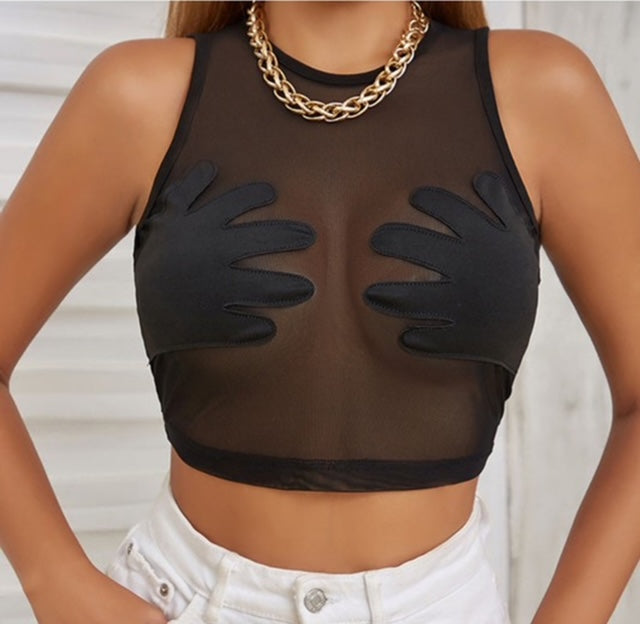 Mesh Crop Top